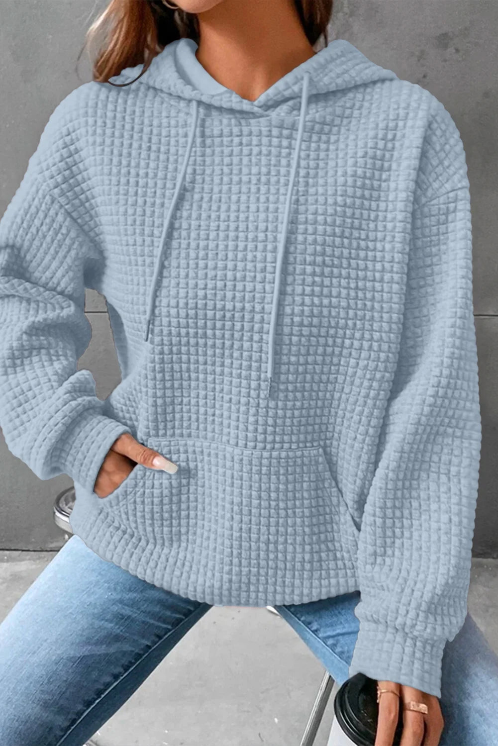 Womens Hoodie Oversized Sweatshirts for Women Loose Fit Casual Long Sleeve Hooded Sweatshirt Hoodie with Pocket Blue XL