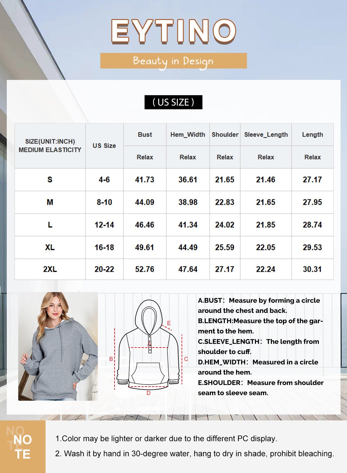 Womens Hoodie Oversized Sweatshirts for Women Loose Fit Casual Long Sleeve Hooded Sweatshirt Hoodie with Pocket Blue XL