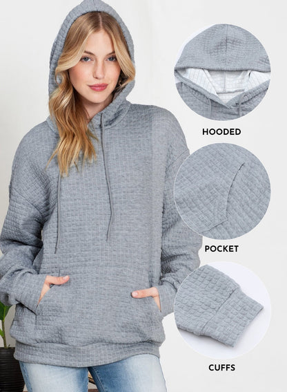 Womens Hoodie Oversized Sweatshirts for Women Loose Fit Casual Long Sleeve Hooded Sweatshirt Hoodie with Pocket Blue XL