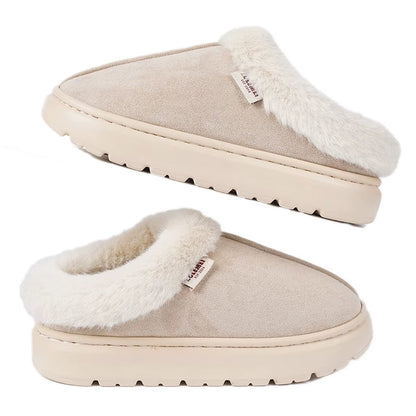 Winter Women Shoes Casual House Shoes for Men 2025 Outdoor Warm Cotton Shoes for Women Indoor Plush Padded Slippers Female
