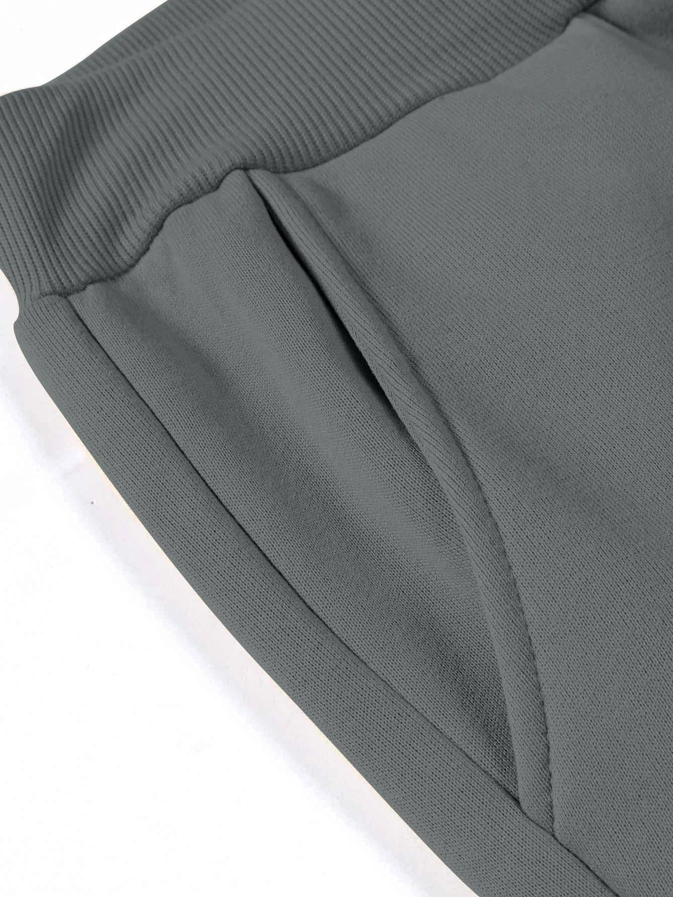 Claim Dot Men Letter Graphic Drawstring Waist Sweatpants Sweat Pant Going Out Casual Dad and Me