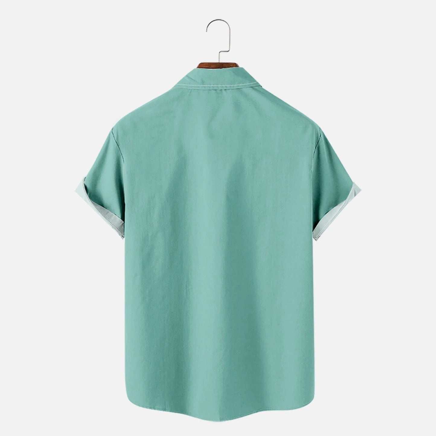 Mens T-Shirts Men'S Summer Fashion Hawaiian Style Short Sleeve Casual Shirts Mens Dress Shirts Mens T Shirts Clearance Mens T Shirt Graphic Mint Green,3Xl