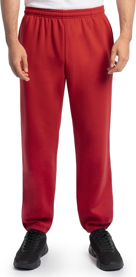 Eversoft Fleece Elastic Bottom Sweatpants with Pockets, Relaxed Fit, Moisture Wicking, Breathable