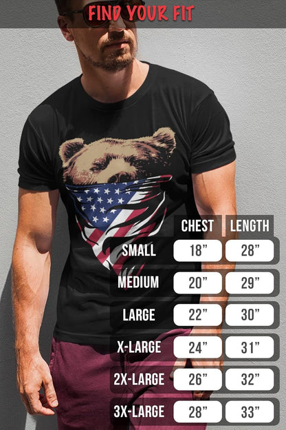 California Camouflage Bandana Bear Mens T Shirt Cali Love Tee