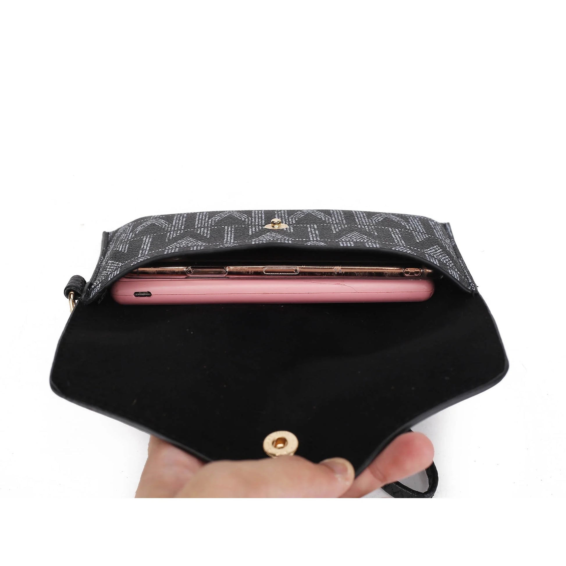 by Mia K. Marimar Women'S Tote Bag with Pouch and Wristlet, Signature 4 Piece Set - Chocolate Brown