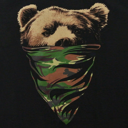 California Camouflage Bandana Bear Mens T Shirt Cali Love Tee